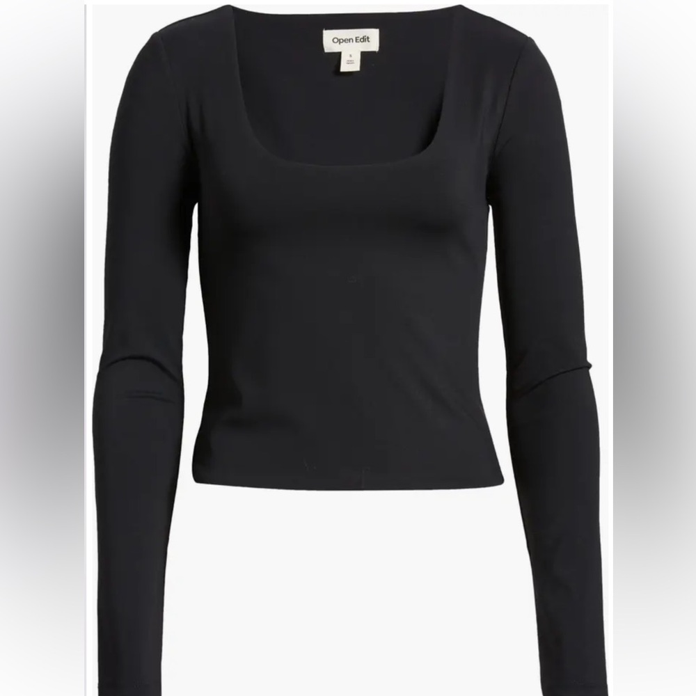 Open Edit Smooth Edit Scoop Neck Top - Picture 6 of 10